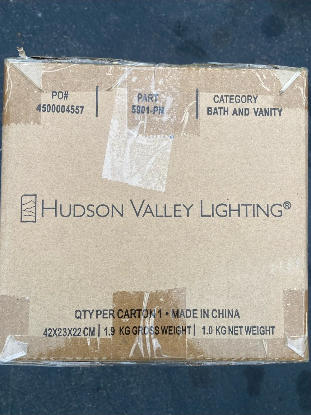 Hudson Valley Lighting Sutton 1-Light Vanity Light in Polished Nickel